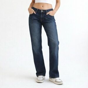 Big Star 1974 Joey Boyfriend Straight Leg Jeans Dark Wash Y2K 2010s Denim Sz 26